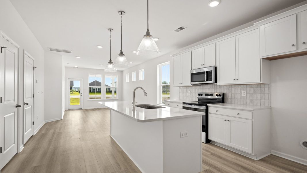 Furnished interior view inside a new home in Indigo at the Preserve, Longs (Image 6). Furnished interior view inside a new home in Indigo at the Preserve, Longs (Image 6).