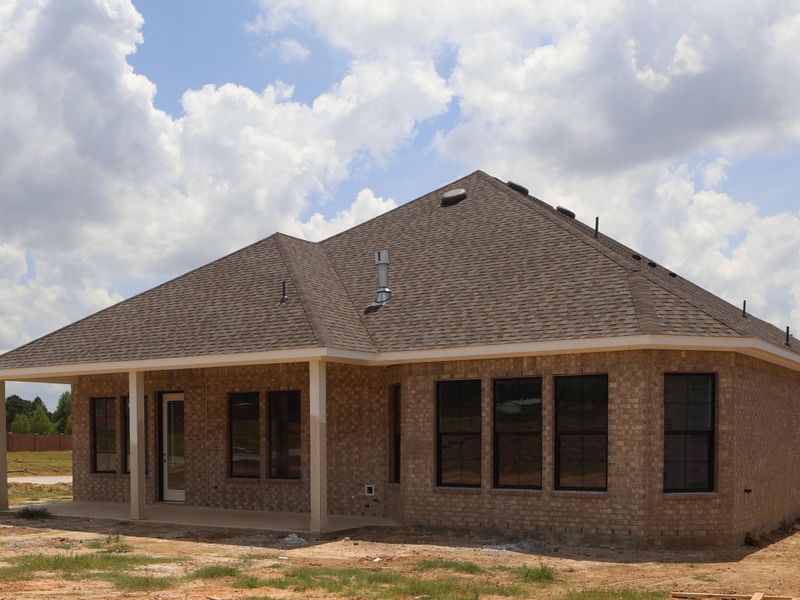 Exterior details and patio area of a home in Berryknoll, Montgomery (Image 3). Exterior details and patio area of a home in Berryknoll, Montgomery (Image 3).