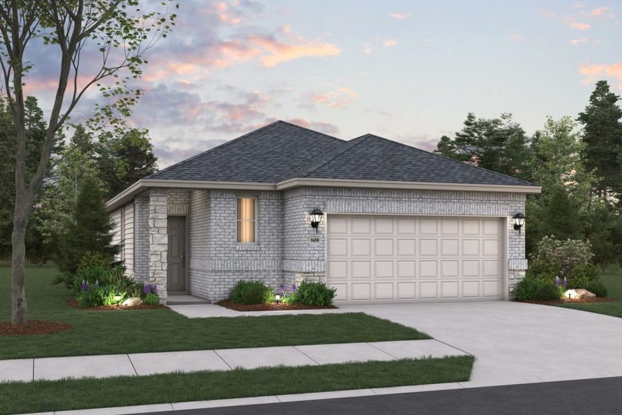 Representative exterior photo of a completed home built from the McClellan II Mustang Meadows 40s by Brohn Homes in Mustang Meadows, Waller, TX (Image 14).