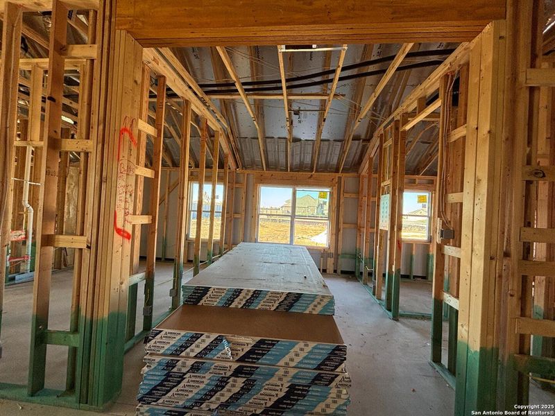 In-progress construction of a new home in Saddlebrook Ranch, Schertz, TX (Image 22).