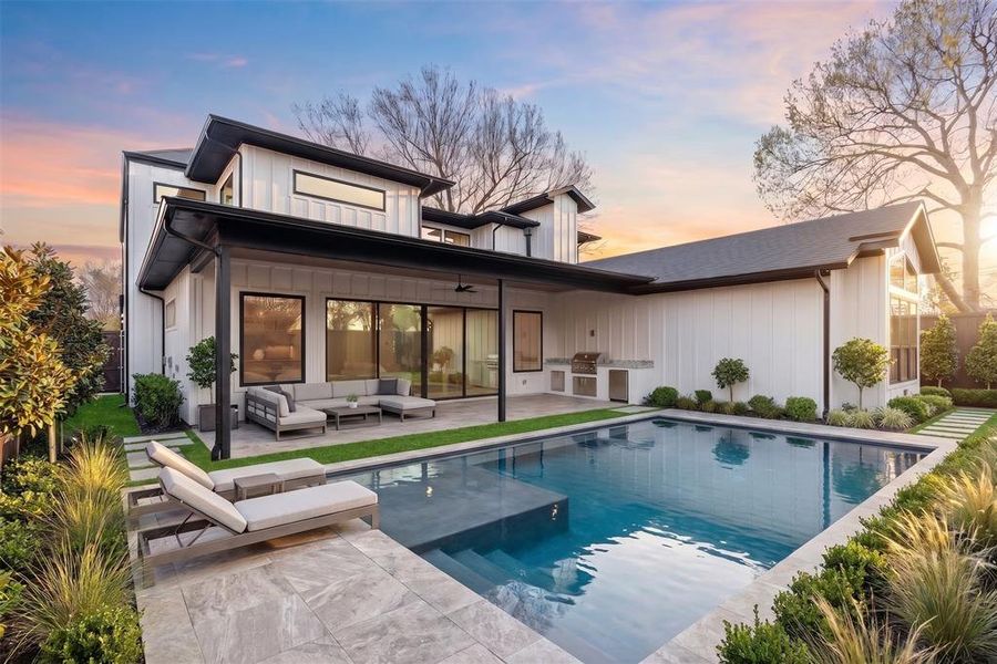 Rendering of potential pool placement. Pool not included.