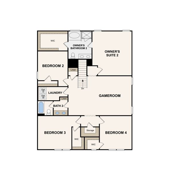 2D floor plan layout of this home in Averitt Landing, Lebanon, TN (Image 6).