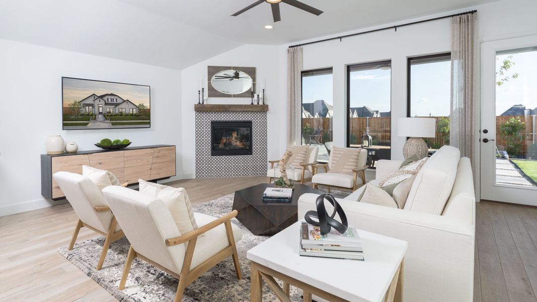 Furnished interior view inside a new home in Devonshire, Forney (Image 8).
