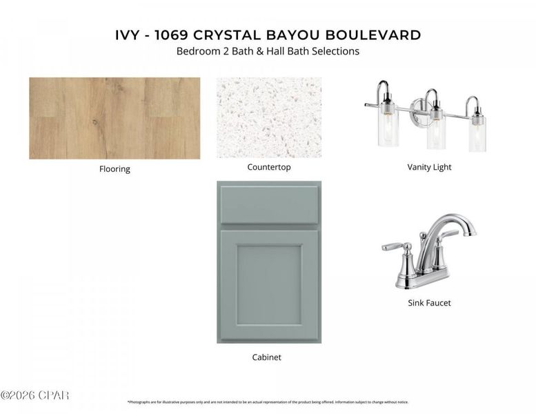 Sample of building materials used in homes in Breakfast Point East, Panama City Beach (Image 5).