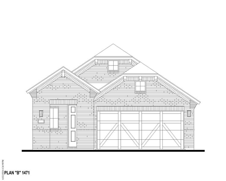 Plan 1471 Elevation B