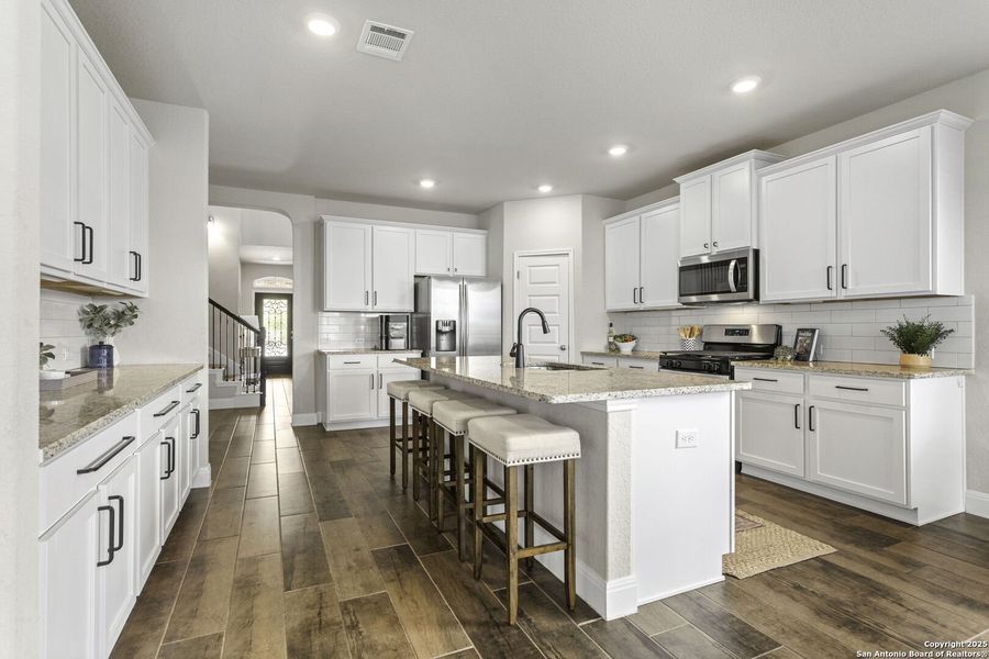 Furnished interior view inside a new home in Canyon View, San Antonio (Image 12). Furnished interior view inside a new home in Canyon View, San Antonio (Image 12).