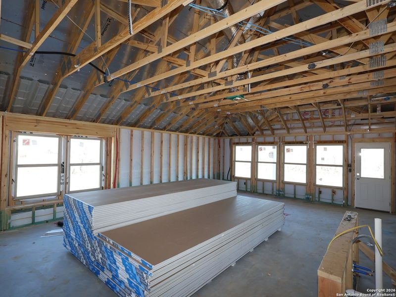 In-progress construction of a new home in Chaparral Ranch, Floresville, TX (Image 25).