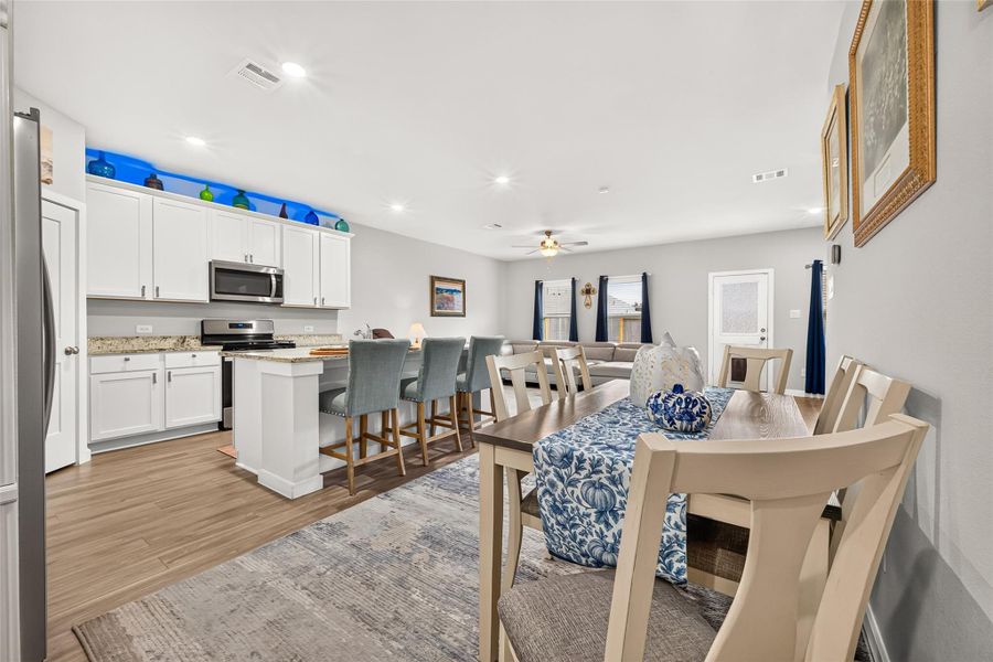 Furnished interior view inside a new home in Lexington Heights, Willis (Image 9).