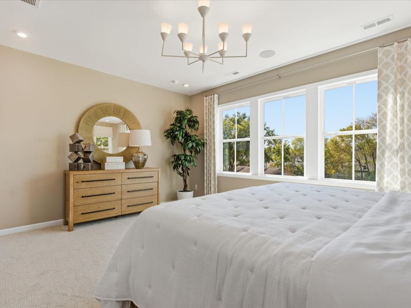 Representative furnished interior of a home built from the Paloma by Tri Pointe Homes in Bellflower, Charlotte (Image 45).