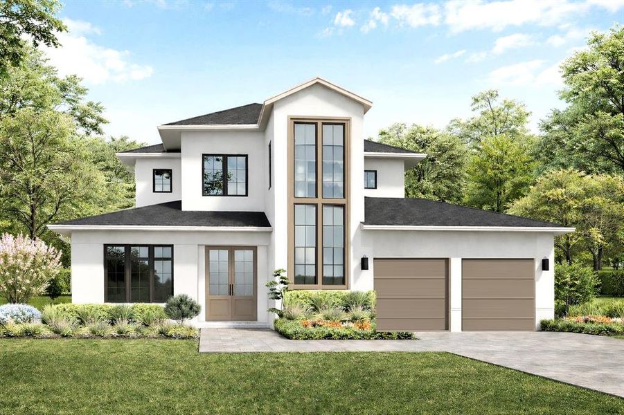 Front exterior of a new home in , Winter Park, FL, highlighting curb appeal (Image 2). Front exterior of a new home in , Winter Park, FL, highlighting curb appeal (Image 2).