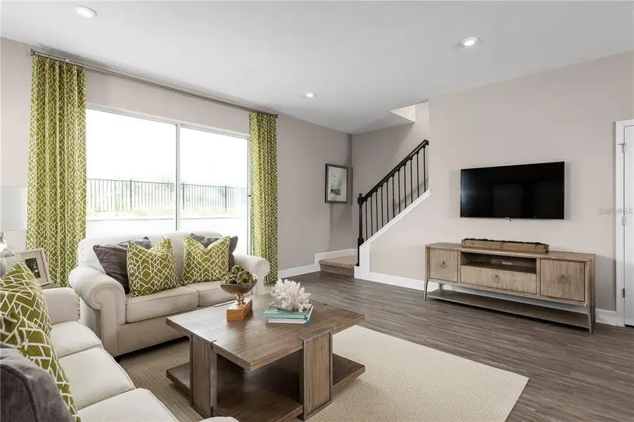 Furnished interior view inside a new home in Cedar Landings Townhomes, Leesburg (Image 5).