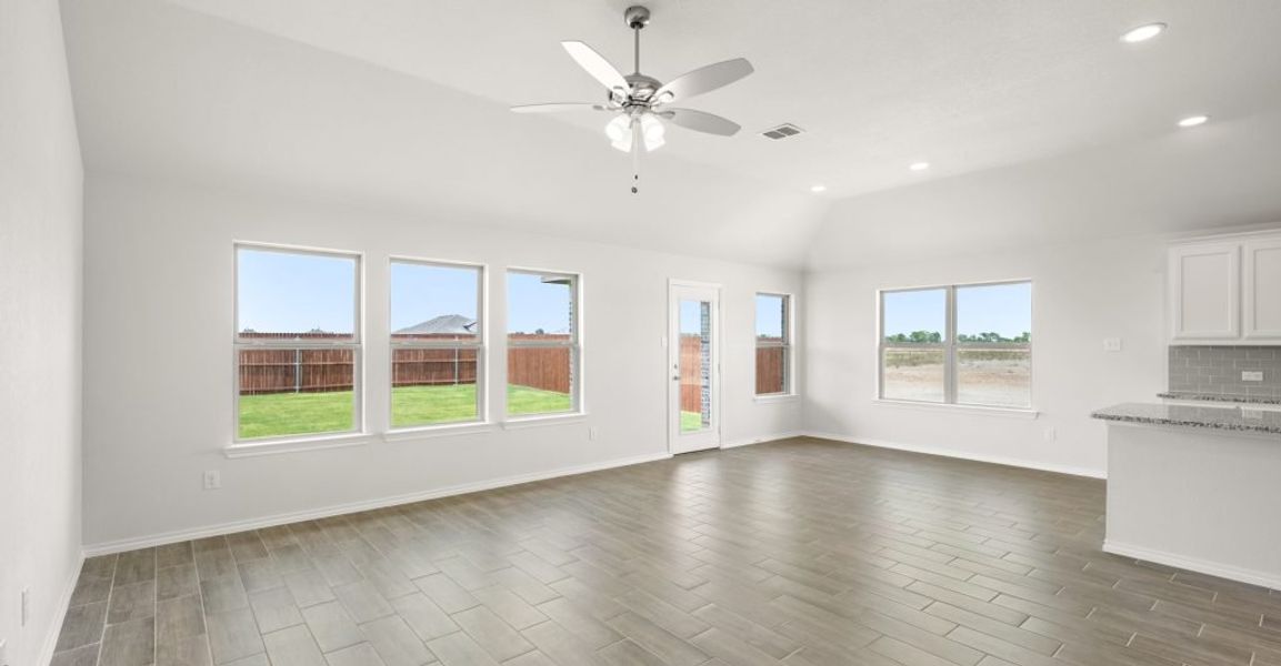 Representative exterior photo of a completed home built from the Atlanta by Impression Homes in Baker Farms, Cleburne, TX (Image 11). Representative exterior photo of a completed home built from the Atlanta by Impression Homes in Baker Farms, Cleburne, TX (Image 11).