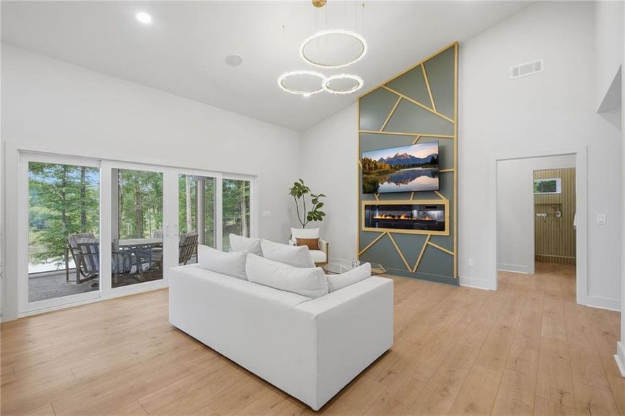 Furnished interior view inside a new home in , Eatonton (Image 12).