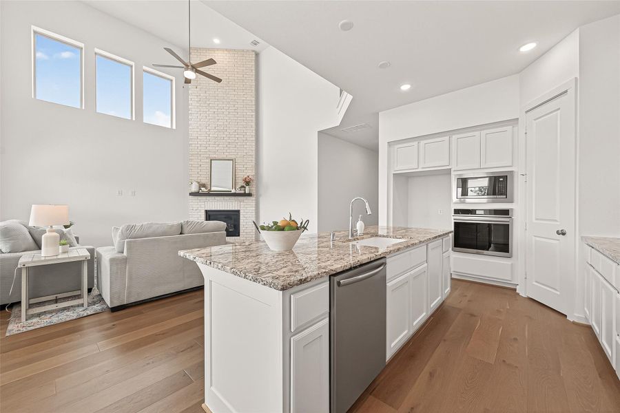 Furnished interior view inside a new home in , Katy (Image 12).