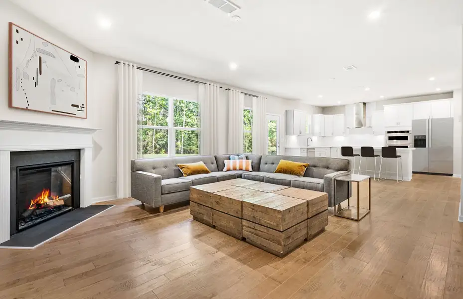 Representative furnished interior of a home built from the Liston by Pulte Homes in Fishers Wood, Columbia (Image 6).