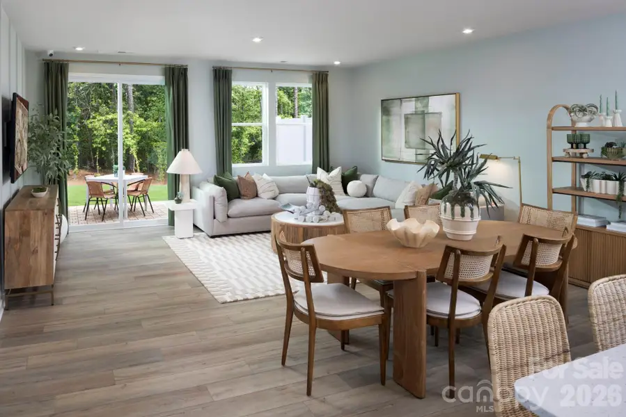 Furnished interior view inside a new home in , Charlotte (Image 8).