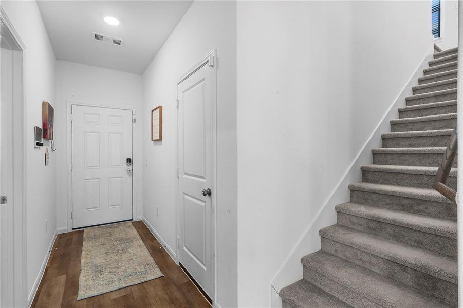 Entryway, plus upstairs