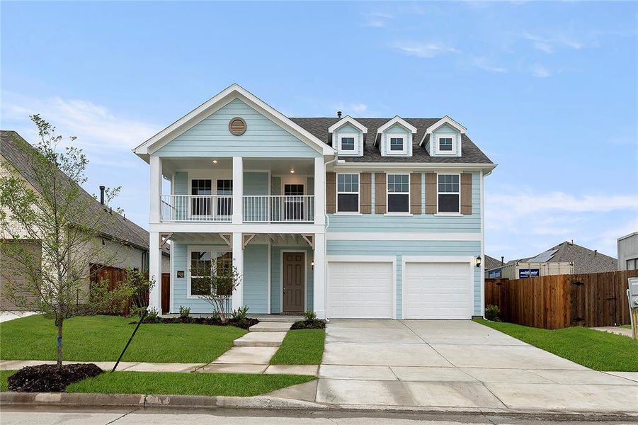 Front exterior of a new home in Waterscape 50s Sales Phase 1, Royse City, TX, highlighting curb appeal (Image 1). Front exterior of a new home in Waterscape 50s Sales Phase 1, Royse City, TX, highlighting curb appeal (Image 1).