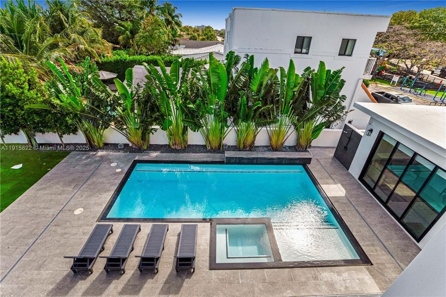 Exterior details and patio area of a home in , Surfside (Image 3). Exterior details and patio area of a home in , Surfside (Image 3).