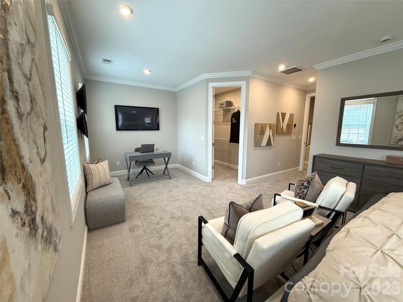 Furnished interior view inside a new home in The Townes at Wade Ardrey, Charlotte (Image 15). Furnished interior view inside a new home in The Townes at Wade Ardrey, Charlotte (Image 15).