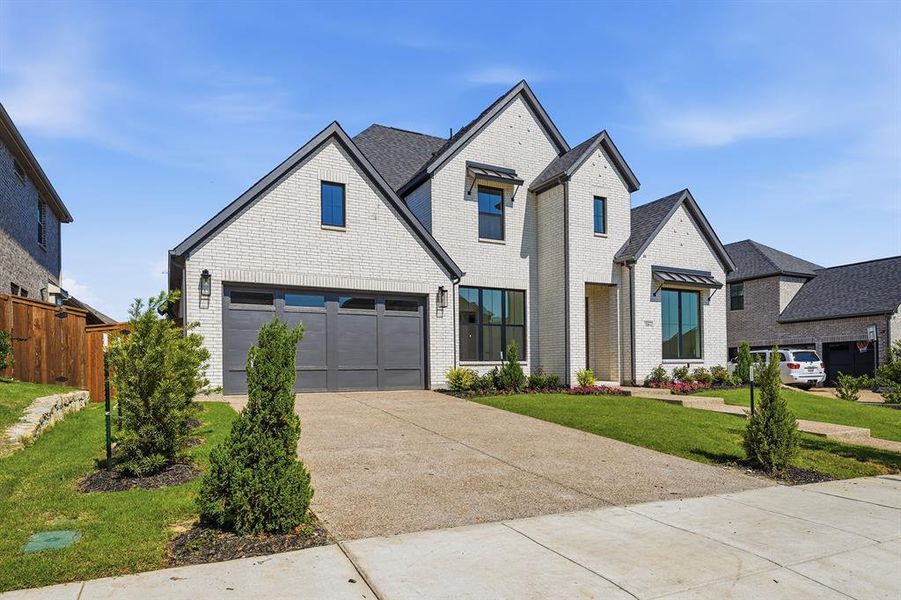 Front exterior of a new home in Inspiration - Paradise Village, Lucas, TX, highlighting curb appeal (Image 25).