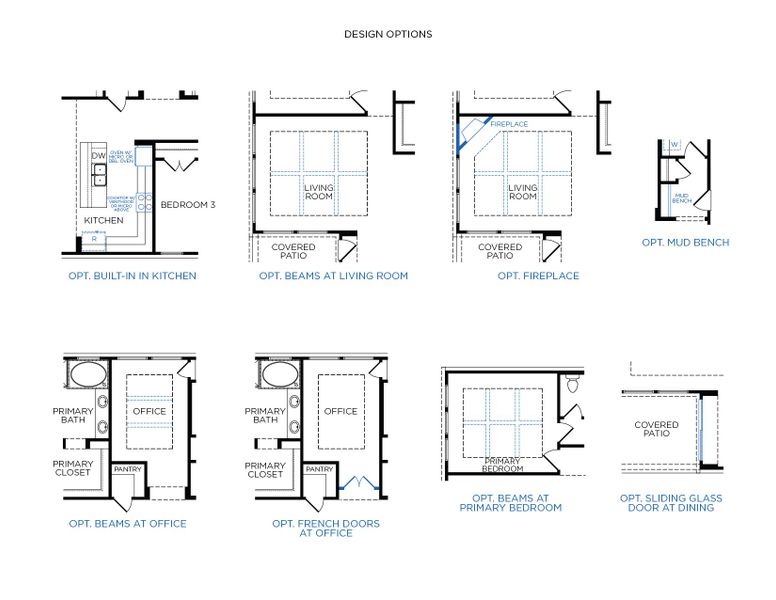 2D floor plan layout for the Oxford by Tricoast Homes in Sunterra 50s, Katy, TX (Image 8). 2D floor plan layout for the Oxford by Tricoast Homes in Sunterra 50s, Katy, TX (Image 8).