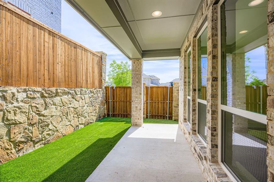 View of yard featuring a patio area