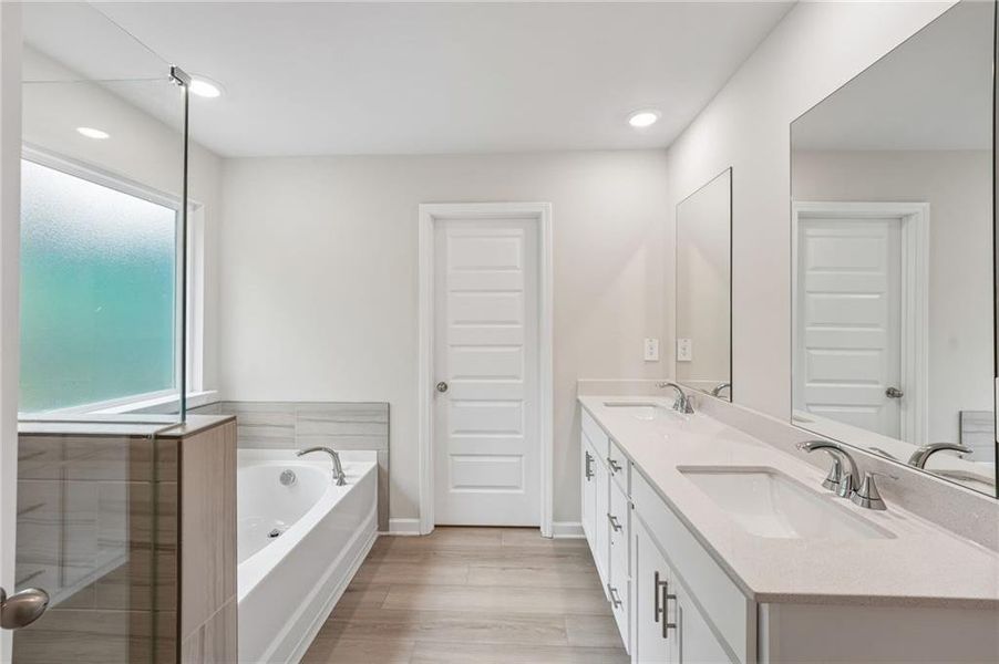 Furnished interior view inside a new home in Hemingway - Reserve Series, Cumming (Image 18). Furnished interior view inside a new home in Hemingway - Reserve Series, Cumming (Image 18).