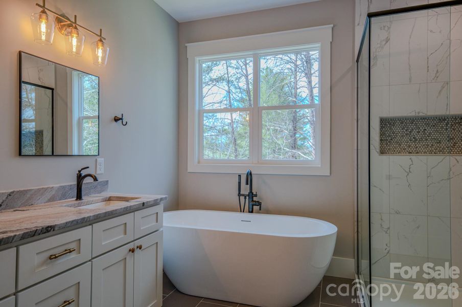 Furnished interior view inside a new home in , Asheville (Image 10).
