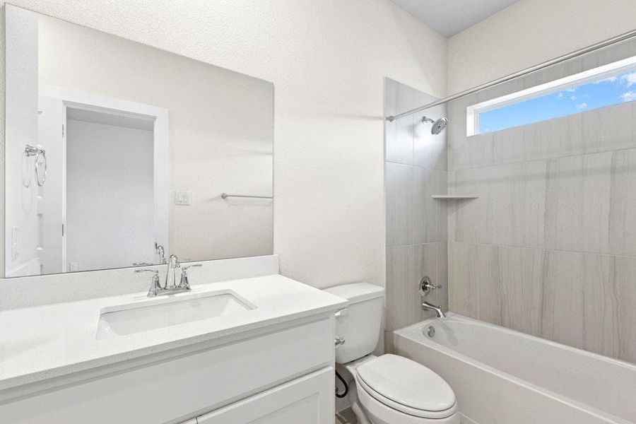 Furnished interior view inside a new home in Santa Rita Ranch, Liberty Hill (Image 11). Furnished interior view inside a new home in Santa Rita Ranch, Liberty Hill (Image 11).