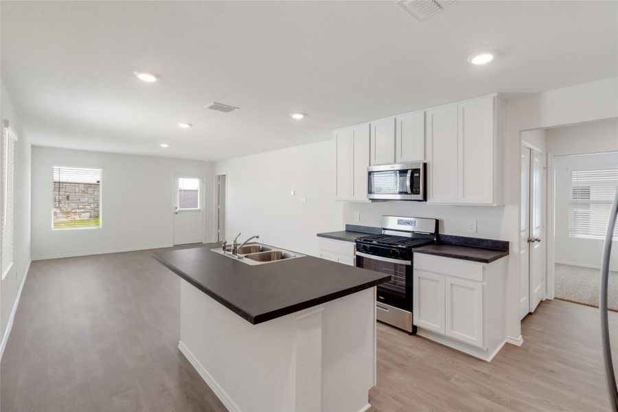 Furnished interior view inside a new home in Prairie Lakes, Buda (Image 4). Furnished interior view inside a new home in Prairie Lakes, Buda (Image 4).