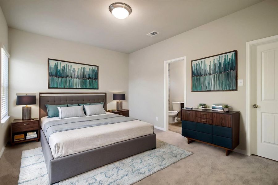 This next room has an en-suite bath, very spacious bedroom.