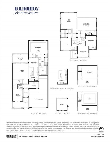 2D floor plan layout of this home in Alexander, Pearland, TX (Image 3). 2D floor plan layout of this home in Alexander, Pearland, TX (Image 3).