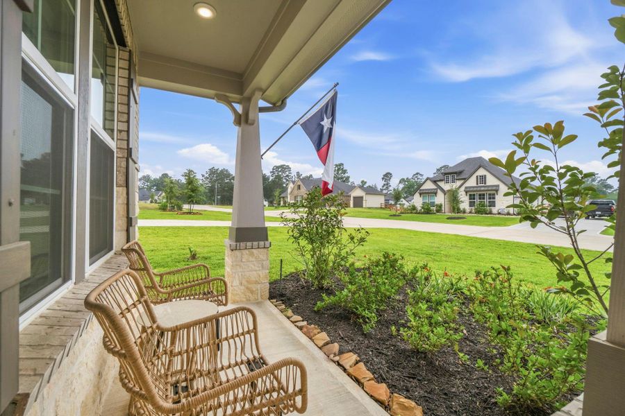 Exterior details and patio area of a home in , Magnolia (Image 4).