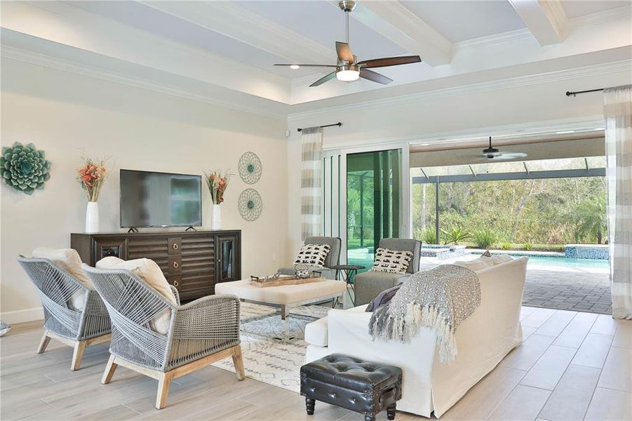 Furnished interior view inside a new home in , Sarasota (Image 5).