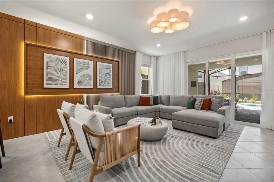 Furnished interior view inside a new home in , Clermont (Image 6).