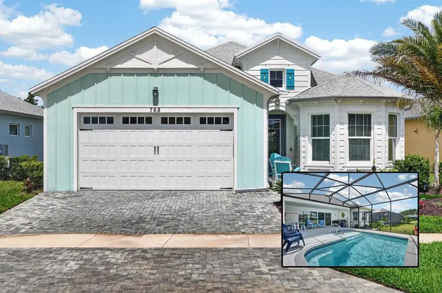 Front exterior of a new home in , Daytona Beach, FL, highlighting curb appeal (Image 33).