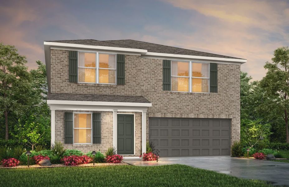 Representative exterior photo of a completed home built from the Adams by National HomeCorp in Villages of Mayfield, Cleburne, TX (Image 32). Representative exterior photo of a completed home built from the Adams by National HomeCorp in Villages of Mayfield, Cleburne, TX (Image 32).