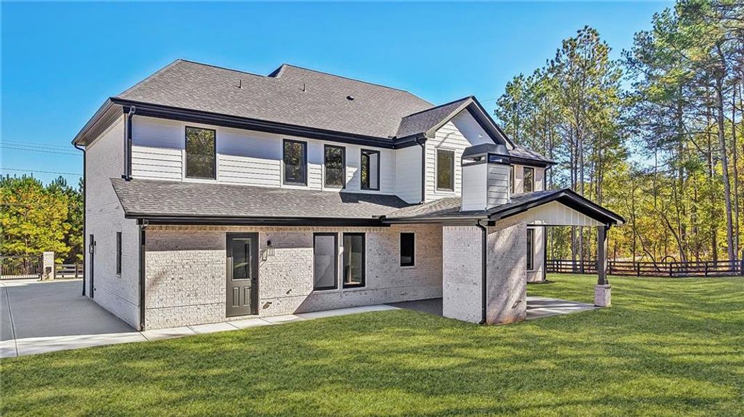 Front exterior of a new home in , Dacula, GA, highlighting curb appeal (Image 27).
