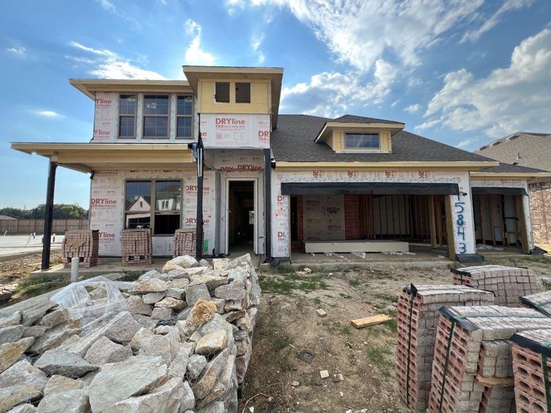 Actual progress of your home.