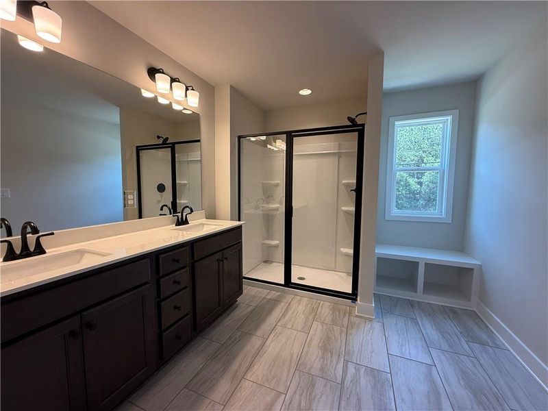 Furnished interior view inside a new home in The Towns at Auburn Station East, Auburn (Image 6).
