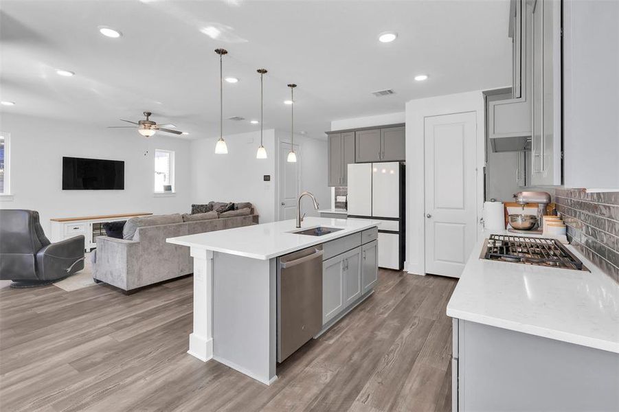 Furnished interior view inside a new home in Garden Collection at Union Park, Little Elm (Image 13).