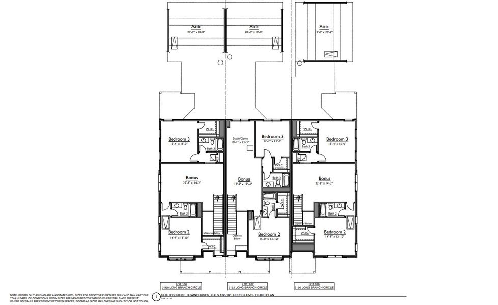 2D floor plan layout of this home in Southbrooke, Franklin, TN (Image 6).