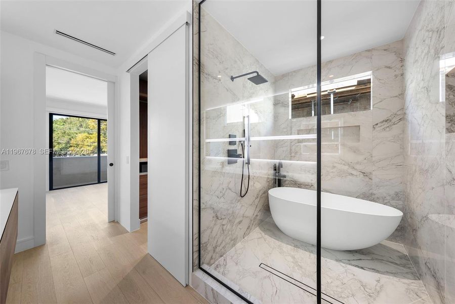 Furnished interior view inside a new home in , Miami (Image 8).