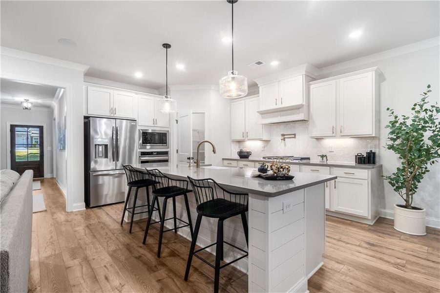 Furnished interior view inside a new home in Belle Woode Estates, Monroe (Image 24). Furnished interior view inside a new home in Belle Woode Estates, Monroe (Image 24).