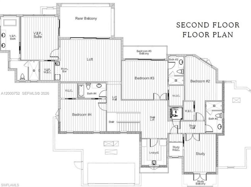 2D floor plan layout of this home in , Marco Island, FL (Image 3).