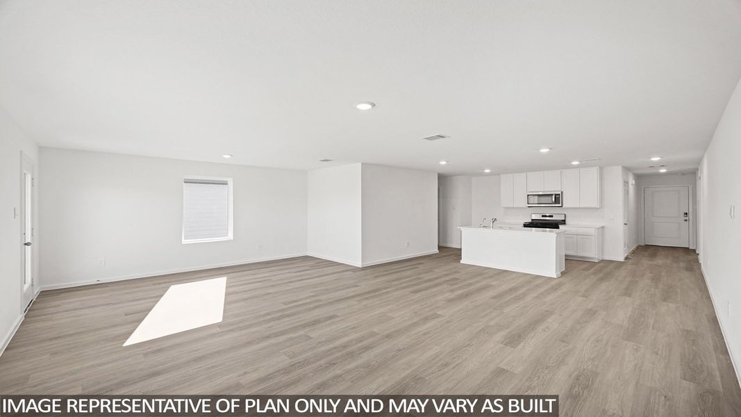 Representative unfurnished interior of a home built from the Archer by D.R. Horton in Eastern Wells, Jarrell (Image 10).