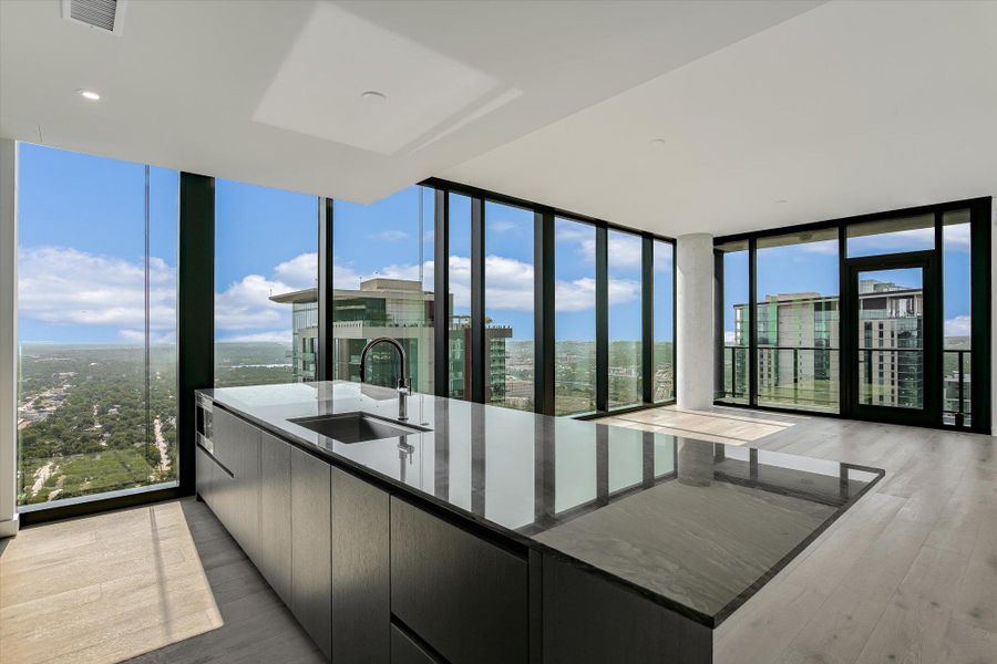 Furnished interior view inside a new home in The Modern Austin Residences, Austin (Image 7).