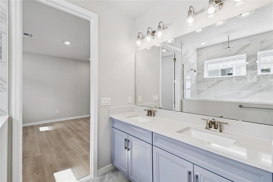 Furnished interior view inside a new home in Weslyn Park in Sunbridge 34', St. Cloud (Image 16).