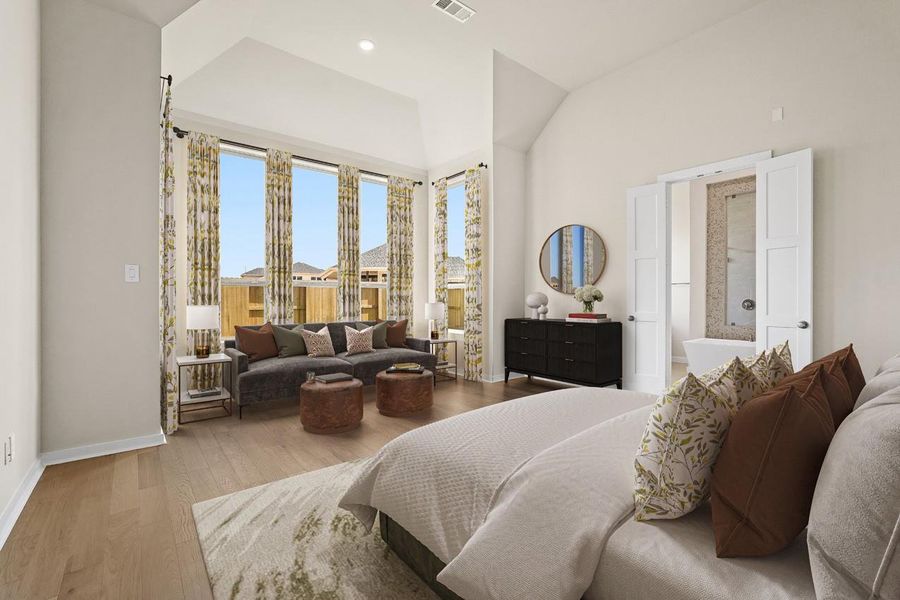 Furnished interior view inside a new home in Cross Creek West, Fulshear (Image 4).